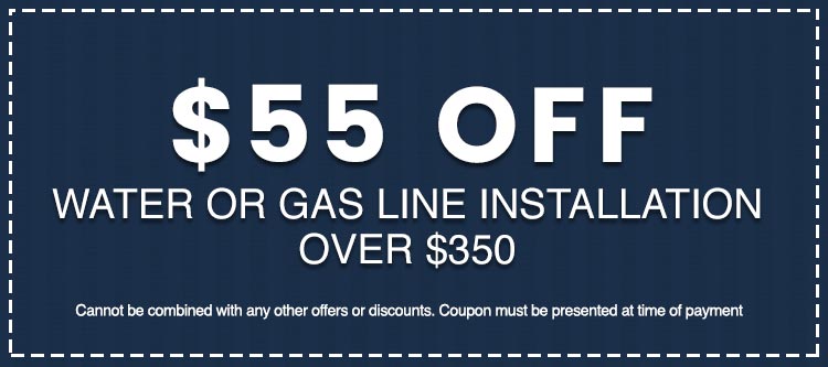 water gas installation discount